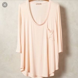Anthropologie bordeaux top pink